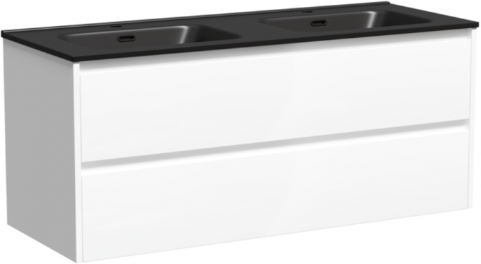 Тумба подвесная SANCOS под раковину Libra белый глянец, 1190х450х500, LB120-2W