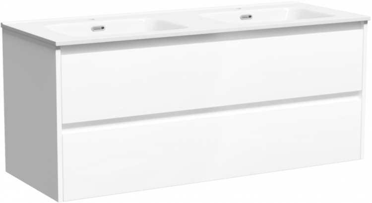 Тумба подвесная SANCOS под раковину Libra белый глянец, 1190х450х500, LB120-2W Тумба подвесная SANCOS под раковину Libra белый глянец, 1190х450х500, LB120-2W