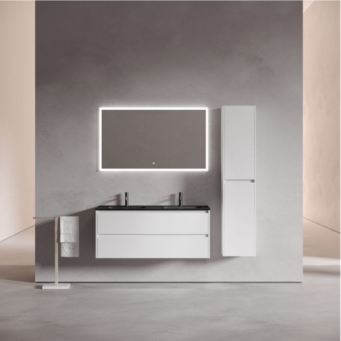 Тумба подвесная SANCOS под раковину Libra белый глянец, 1190х450х500, LB120-2W