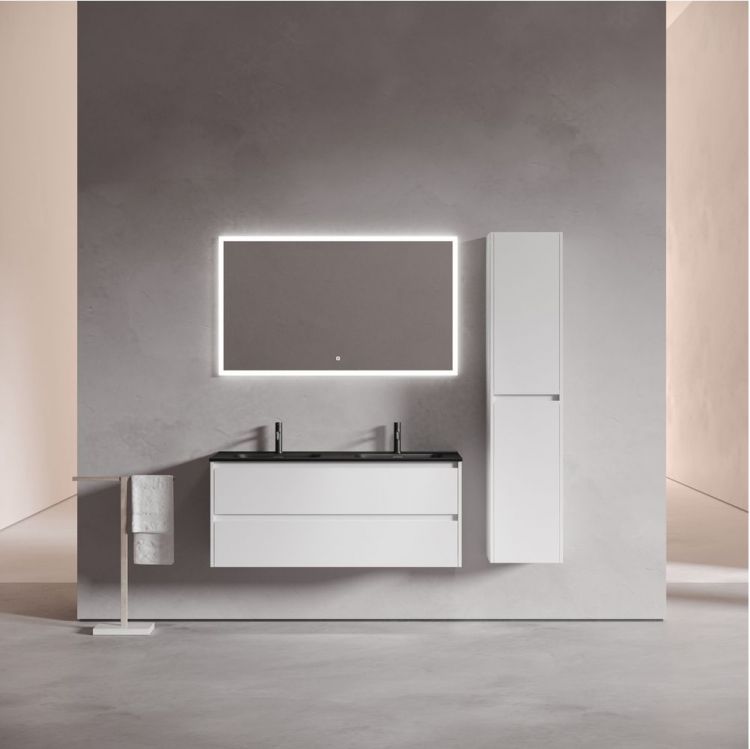 Тумба подвесная SANCOS под раковину Libra белый глянец, 1190х450х500, LB120-2W Тумба подвесная SANCOS под раковину Libra белый глянец, 1190х450х500, LB120-2W