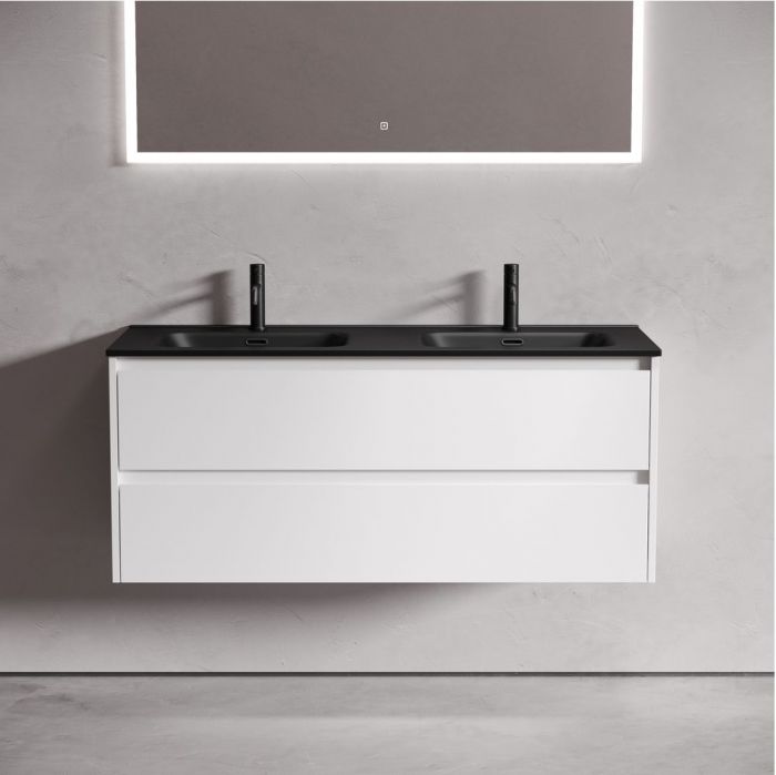 Тумба подвесная SANCOS под раковину Libra белый глянец, 1190х450х500, LB120-2W