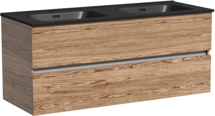 Тумба подвесная SANCOS под раковину Urban, дуб чарльстон 1190х450х550, UR120-2ECH