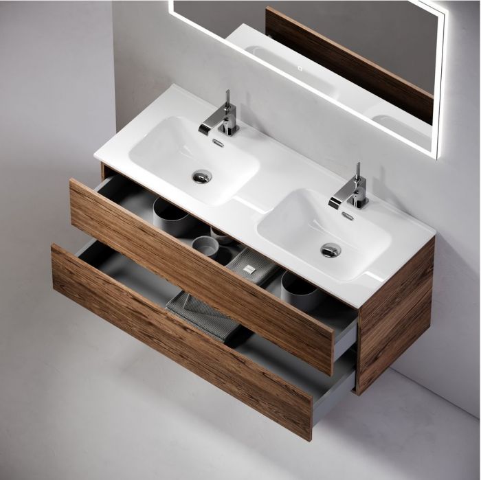 Тумба подвесная SANCOS под раковину Urban, дуб чарльстон 1190х450х550, UR120-2ECH