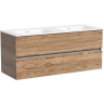 Тумба подвесная SANCOS под раковину Urban, дуб чарльстон 1190х450х550, UR120-2ECH