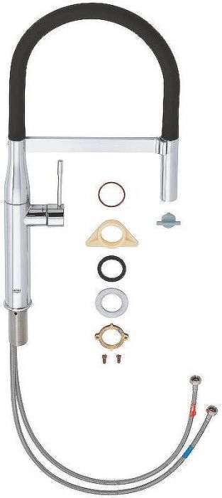 Смеситель для кухни Grohe Essence New 30294000 Хром Черный