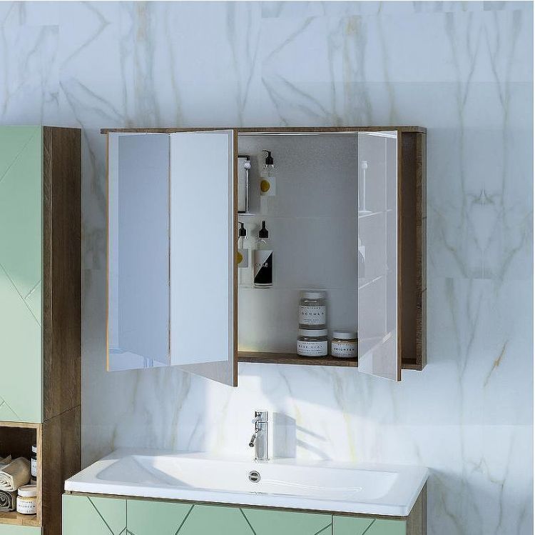 Зеркальный шкаф Бриклаер Кристалл 95 4627125417245 с подсветкой Дуб гранж песочный Зеркальный шкаф Бриклаер Кристалл 95 4627125417245 с подсветкой Дуб гранж песочный