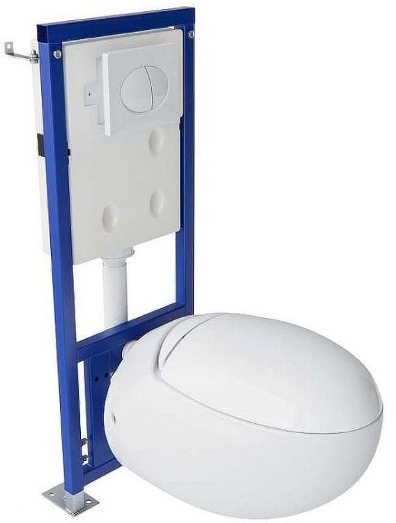 Инсталляция Laguraty J100 для унитаза с Белой клавишей смыва