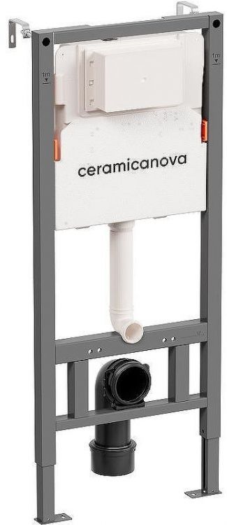 Инсталляция Ceramicanova Balance CN121001CH для унитаза с клавишей смыва Хром глянцевый