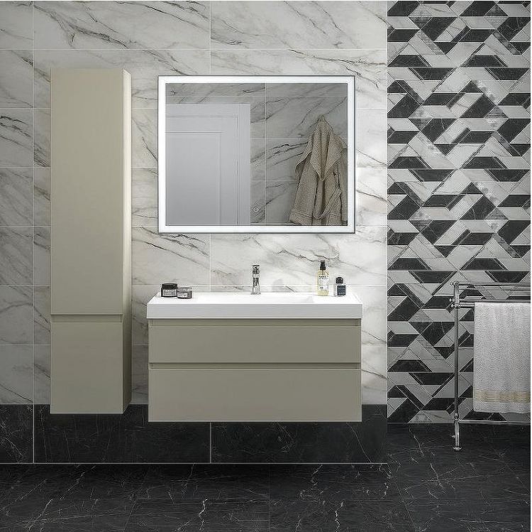 Шкаф пенал Kerama Marazzi Cubo 35 L CUB.165Lh\LIM подвесной Лимо матовый Шкаф пенал Kerama Marazzi Cubo 35 L CUB.165Lh\LIM подвесной Лимо матовый