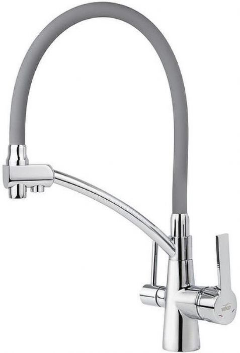 Смеситель для кухни Viko V-5524 Хром Серый