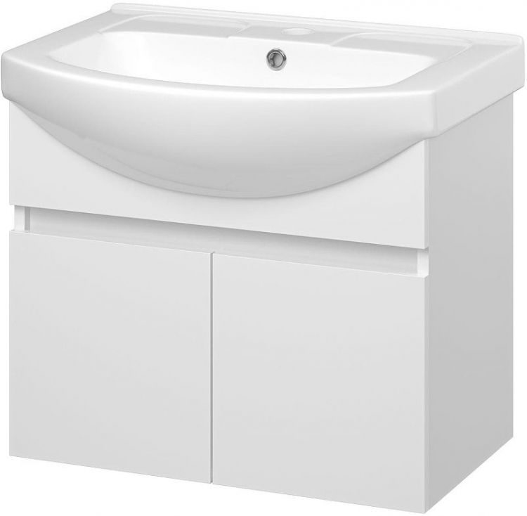 Тумба с раковиной Misty Монро 65 УТ000023885 подвесная Белая