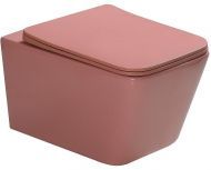 Унитаз SantiLine SL-5007P подвесной Персиковый матовый с сиденьем Микролифт