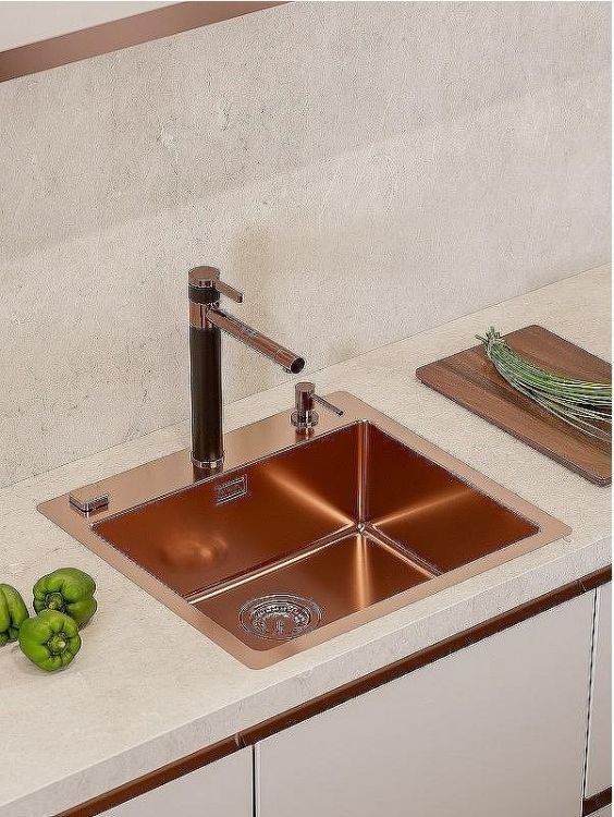 Смеситель для кухни Alveus Zina Monarch Copper 1136510 Черный Медь Смеситель для кухни Alveus Zina Monarch Copper 1136510 Черный Медь