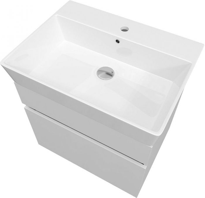 Тумба под раковину DIWO Тольятти 60 TL3009T подвесная цвет Белый