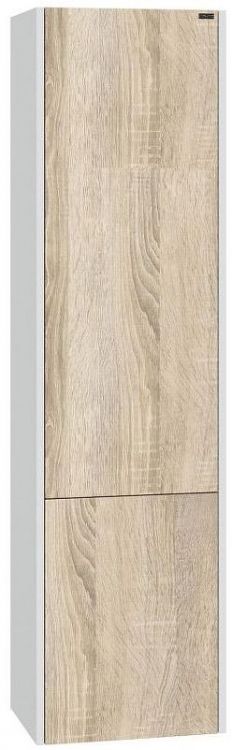 Шкаф пенал СанТа Меркурий 40 700457 подвесной Янтарное дерево Белый