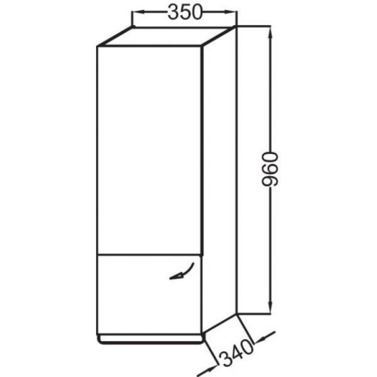 Шкаф-пенал Jacob Delafon Odeon Up EB893G-E10 Квебекский дуб