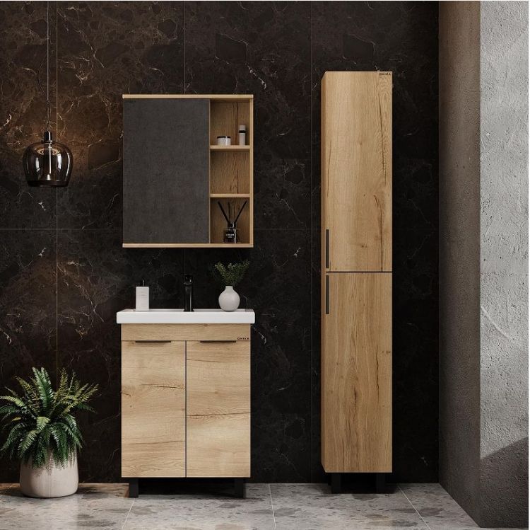 Шкаф пенал Onika Легран 30 403083 цвет Дуб галифакс