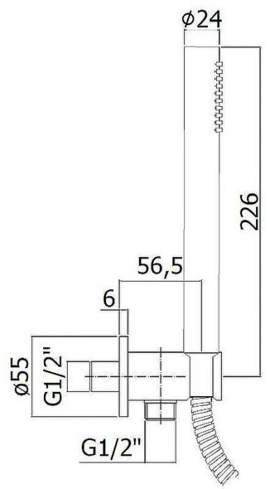Душевой гарнитур Paffoni Master ZDUP094NO Черный матовый