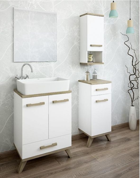 Тумба Sanflor Ингрид 30 С03689 Белая Швейцарский вяз