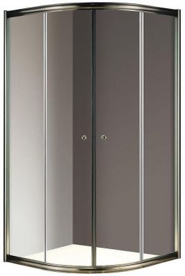 Душевой уголок Cezares Giubileo R2 80x80 GIUBILEO-R-2-80-SCORREVOLE-C-Br прозрачное стекло профиль Бронза