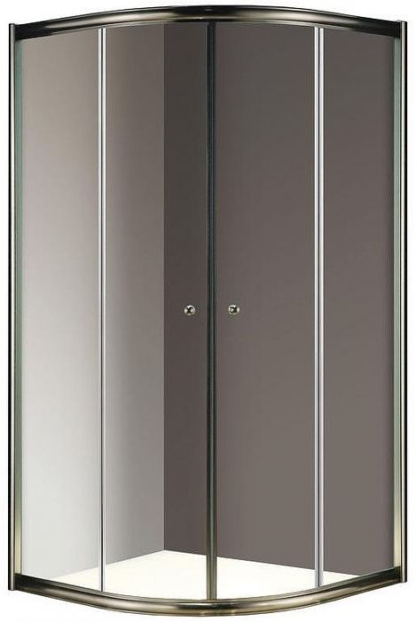 Душевой уголок Cezares Giubileo R2 80x80 GIUBILEO-R-2-80-SCORREVOLE-C-Br прозрачное стекло профиль Бронза