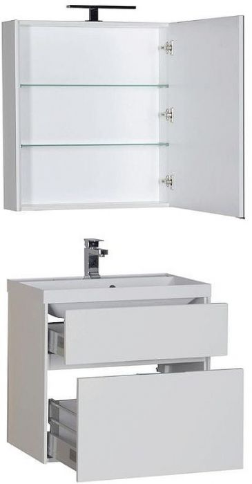 Комплект мебели для ванной Aquanet Латина 70 180123 подвесной Белый