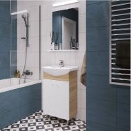 Комплект мебели для ванной Grossman Eco Line 60 106052-2 цвет Белый Дуб сонома