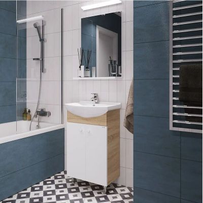 Комплект мебели для ванной Grossman Eco Line 60 106052-2 цвет Белый Дуб сонома