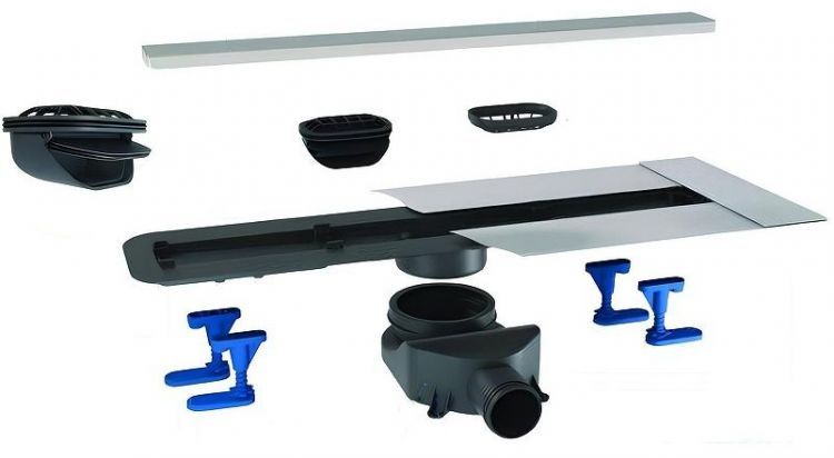 Душевой лоток Bettoserb Frameless Line 85 13701327 с Белой матовой решеткой / под плитку