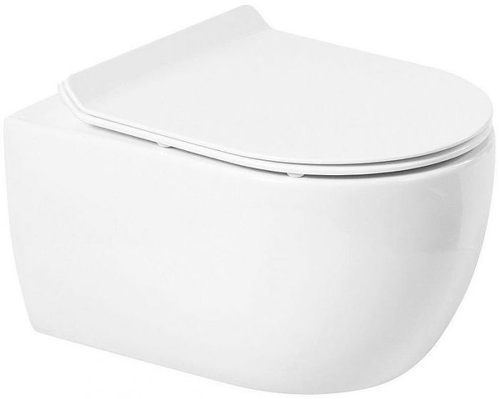 Унитаз Art&Max Bologna AM211CHR/AM211SC подвесной с сиденьем Микролифт