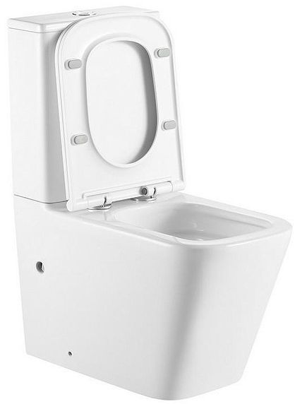 Унитаз компакт Abber Rechteck AC1210T цвет Белый с сиденьем Микролифт