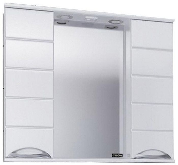 Зеркало со шкафом СанТа Родос 80 Белое