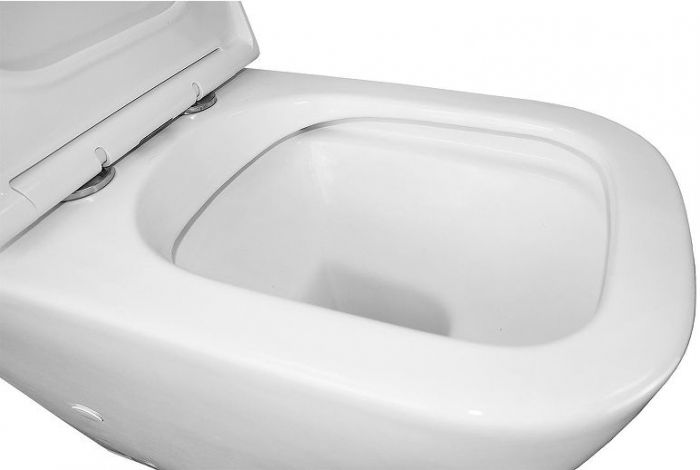 Унитаз компакт Azario Mirada AZ-1288A цвет Белый с бачком и сиденьем Микролифт