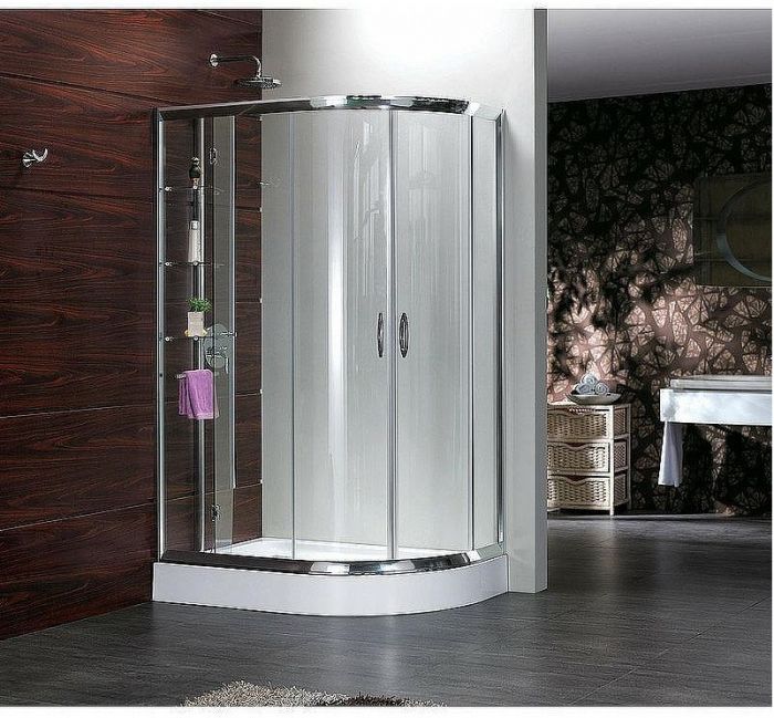 Душевой уголок Grossman Classic 120х80 L GR-9120L профиль Хром стекло прозрачное