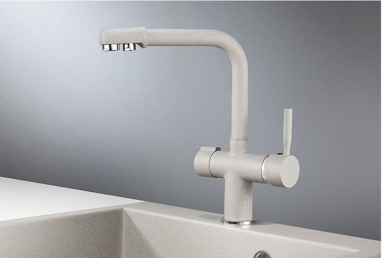 Смеситель для кухни Granula 2088 цвет Базальт