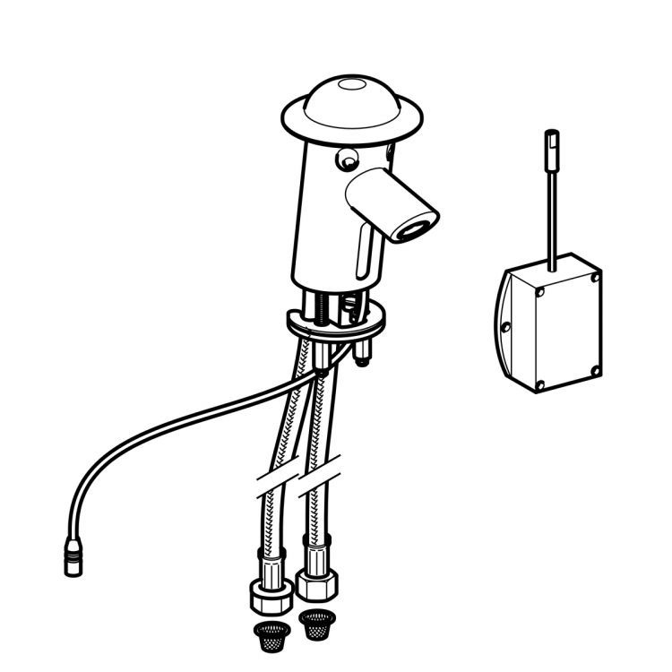 Смеситель для раковины Geberit Bambini с питанием от батареи Смеситель для раковины Geberit Bambini с питанием от батареи