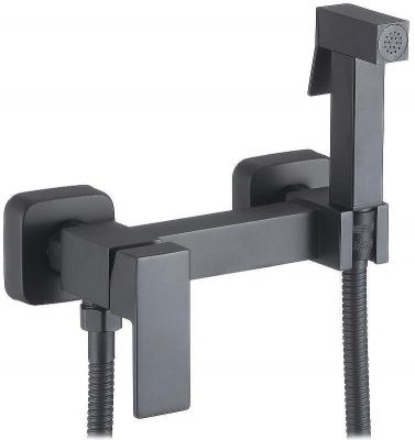 Гигиенический душ со смесителем D-Lin D180201-A Черный матовый