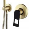 Гигиенический душ со смесителем Bronze de Luxe Element EL28GB Матовое золото Черный Гигиенический душ со смесителем Bronze de Luxe Element EL28GB Матовое золото Черный