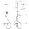 Hansgrohe Vernis Shape Душевая система, с термостатом, цвет: черный матовый