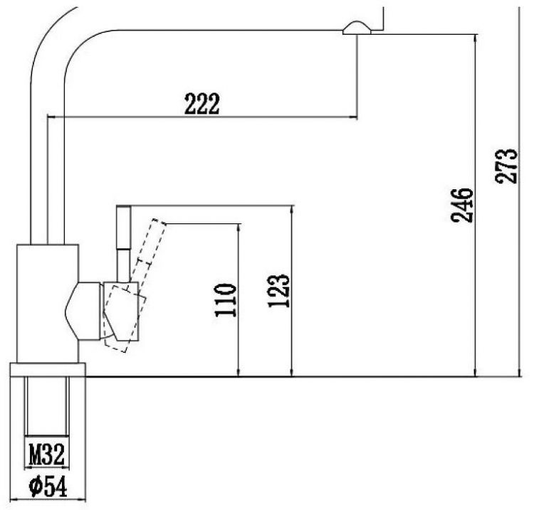 Смеситель для кухни Fmark FS26229 цвет Сатин Смеситель для кухни Fmark FS26229 цвет Сатин