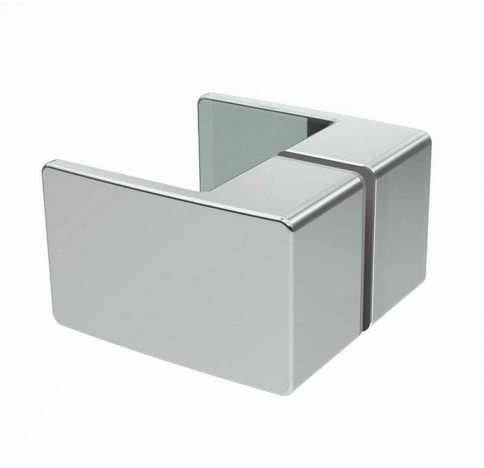 Душевой уголок Black&White Stellar Wind S701 90x90 7019090 профиль Серебристый хром стекло прозрачное