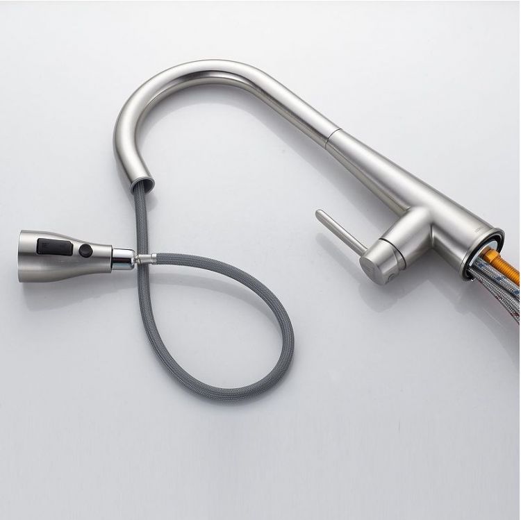 Смеситель для кухни Shevanik S363L цвет Сатин