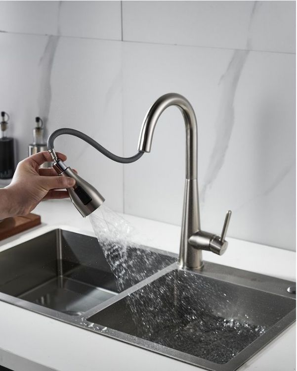 Смеситель для кухни Shevanik S363L цвет Сатин