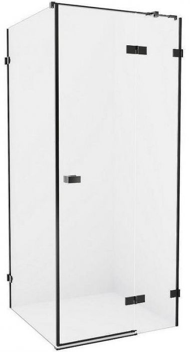 Душевой уголок New Trendy Avexa Black 110x110 R EXK-1837 профиль Черный стекло прозрачное
