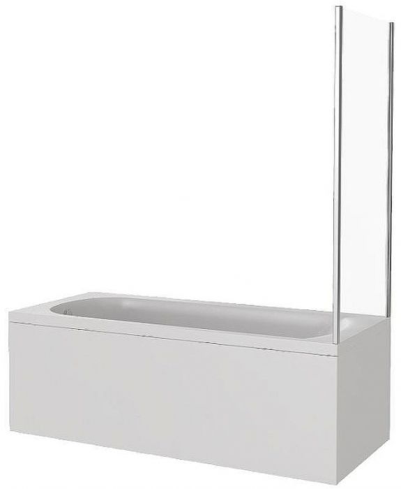 Шторка на ванну Good Door Screen 75 SP-75-G-CH профиль Хром стекло рифленое