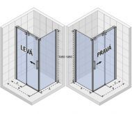 Душевой уголок RIHO Ocean O203 120x100 L, GU01201001 Душевой уголок RIHO Ocean O203 120x100 L, GU01201001