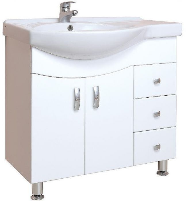 Тумба под раковину Onika Эльбрус 82 R 108202 Белая