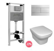 Комплект Jacob Delafon Vox E21744RU-00 клавиша хром