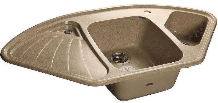 Кухонная мойка GranFest Corner GF-C1040E Песочная