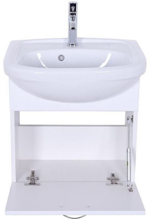 Тумба с раковиной Orange Лайт 45 LRA-45TUW+RA подвесная Белый глянец